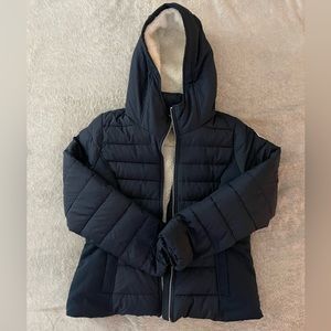 Navy Blue Hollister winter jacket, size large